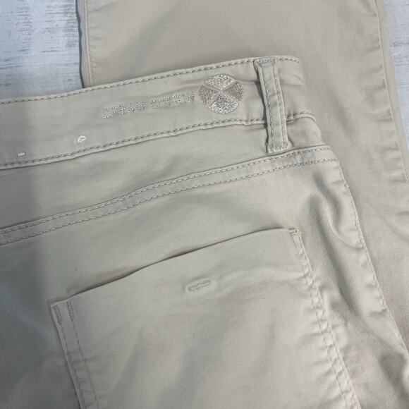 MAC Jeans Pants Women's Size 40 Dream Kick Tan Stone Cotton Stretch Button Fly - Picture 10 of 11